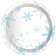 thumbnail image 4 of Vajilla desechable de copo de nieve azul para fiesta, platos de cumpleaños con temática de nieve, servilletas, Feliz Navidad, Año Nuevo, 2023, 2024, 4 of 4
