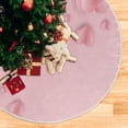 thumbnail image 5 of FMSHPON Pink Hearts Xmas Christmas Tree Skirt Stand Mat for Holiday Party Decoration Indoor Outdoor 36 inches, 5 of 6
