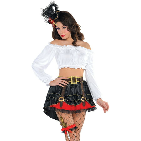 Gypsy Cropped Top Halloween Costume Accessory for Women, One Size , by
