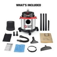 thumbnail image 2 of PORTER-CABLE PCX18406-5B 5 Gallon 4HP Wet/Dry Shop Vac Vacuum w/ Hose & Nozzles, 2 of 5