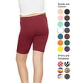 thumbnail image 3 of Stretch Is Comfort Girl's Cotton Biker Shorts | Child Size 2 -16, 3 of 7