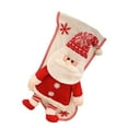 thumbnail image 5 of Dream Lifestyle Christmas Stocking Wide Opening Large Size Knitted Tear-resistant Cute Scene Layout Super Soft Hanging 3D Santa Snowman Doll Xmas Tree Gift Bag for Party, 5 of 8