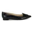 thumbnail image 2 of Nine West Jesike Women's Slip-On Pointy Toe Dress Flats Color: Dark Brown Croco Size: 7.5, 2 of 4