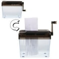 thumbnail image 4 of HINTRMENT Wear Resistant Paper Shredder Hand Shredder Grey ABS for Business Office 1Pack, 4 of 6