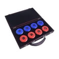 thumbnail image 2 of Hathaway Pro-Series Shuffleboard Puck Set with Case, Red/Blue, 2 of 4