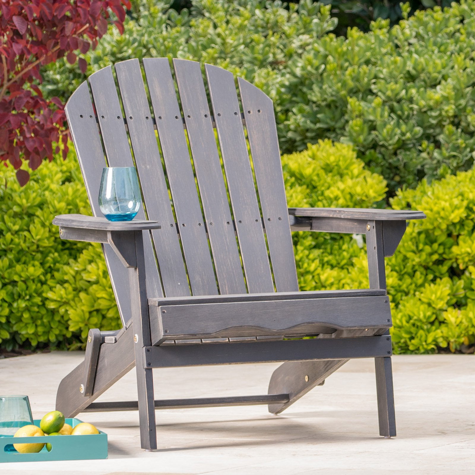 hanlee folding wood adirondack chair