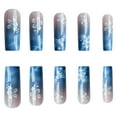 thumbnail image 4 of Summer Sea Blue Gradient Rectangle Wear Nail Sticker, 4 of 5