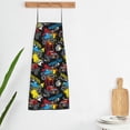 thumbnail image 3 of Goofa Bib Apron, Unisex Aprons Adjustable Waterdrop Resistant Cooking Kitchen Apron for Chef, Monster Car Pattern Apron Bulk, 3 of 5