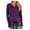 Purple#P, variant on HAPIMO Sales Women's Fall and Winter Shirt Trendy Solid Color Buttons Neck Pullover Blouse Round Neck Long Sleeve Pullover Tops Teen Grils Fashion Clothes Blue M