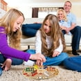 thumbnail image 3 of Wgmhea Wooden Fast Track Game, Fast Track Board Game for 3-6 Players – Family, 14.2-Inch Board, with 24 Board Game Pieces and 2 Dice, 6 Colors, 3 of 7