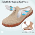 thumbnail image 5 of Barerun Womens Slippers Wide Slip On Flat Mules Breathable Backless Slipper Indoor Outdoor, 5 of 7