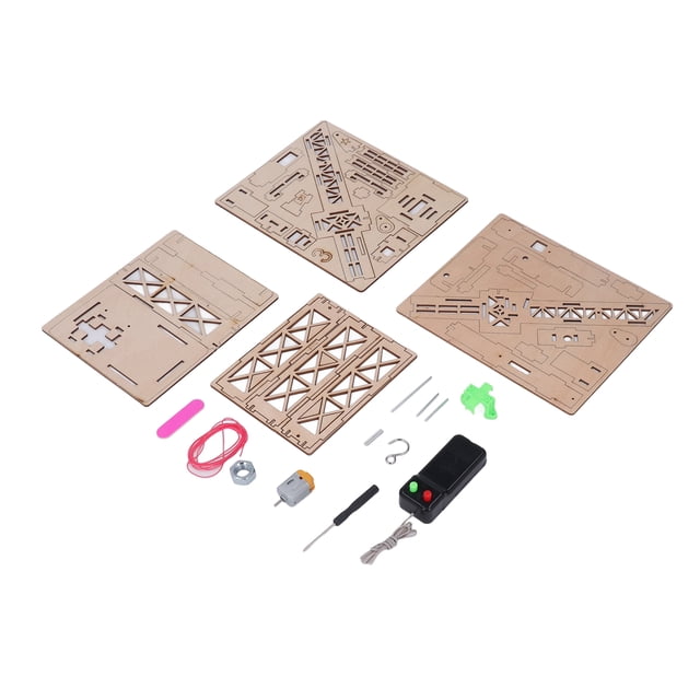 Modelo De Grúa De Madera, Control Remoto 3D Mejora La Capacidad Práctica Modelo De Ensamblaje De Grúa Para Bricolaje Mgaxyff Assembly Model