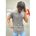 thumbnail image 4 of ShirtBANC Hipster Hip Hop Long Drop Cut Mens Shirt Curved Hem Solid Tshirts, 4 of 7