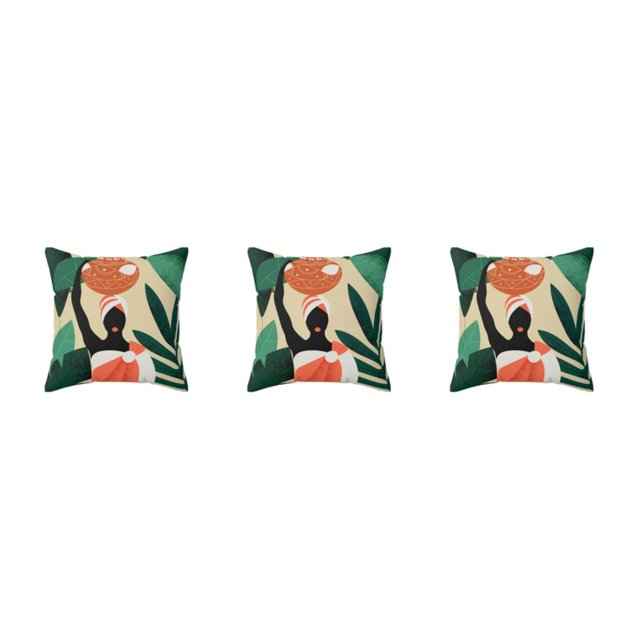 maskred Soft And Durable Throw Pillows Covers Are Easy To Clean And Fit Home Decoration W0134-12 3Set