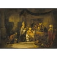 thumbnail image 3 of Christian Wilhelm Ernst Dietrich 18x14 Black Modern Framed Museum Art Print Titled - The Circumcision (C. 1739 - 1774), 3 of 5