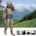 thumbnail image 4 of 4 Pieces Mosquito Suit, Light-weight Bug Repellent Jacket Hood & Pants Net Clothing Set For outdoor Protection From Insects,flies,gnats LBN, 4 of 5
