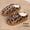 BROWN, variant on Women's Leopard Print Plush Lined Slippers Indoor Outdoor Memory Foam House Shoes
