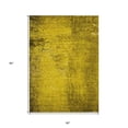thumbnail image 3 of 5' X 8' Gold Abstract Washable Non Skid Indoor Outdoor Area Rug, 3 of 3