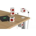 thumbnail image 5 of Allocacoc PowerCube Original USB, Surge Protector, Red, 5 of 5