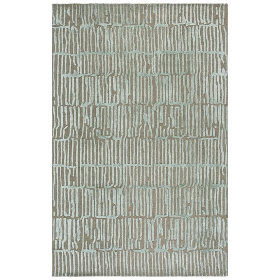 SAFAVIEH Soho Davina Abstract Area Rug, Green/Brown, 8' x 10'