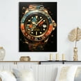 thumbnail image 2 of Designart "Diamond Dusk Luxury Watch painting IV" Watches Metal Art Print, 2 of 5