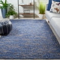 thumbnail image 2 of SAFAVIEH Natural Fiber Geordie Solid Area Rug, Blue/Natural, 6' x 6' Square, 2 of 11