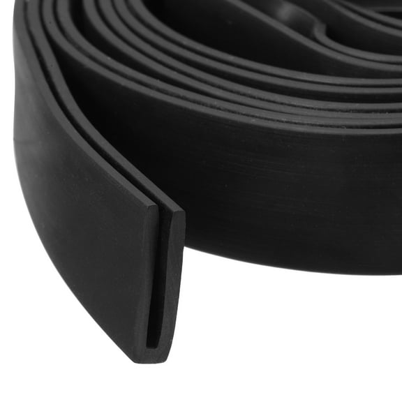 5/32" x 11/16"x 19.7ft Rubber U Channel Edge Trim Flat Type Fit for 1mm Edge