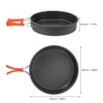 thumbnail image 2 of LOLIPPYY Camping Cooking Set with Nonstick Frying Pan Lightweight and Portable for Outdoor Use Aluminum, 2 of 8