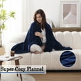 thumbnail image 5 of Kata Westinghouse Electric Blankets Flannel Heating Blanket Navy, 5 of 6