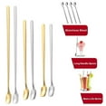 thumbnail image 4 of Coffee/Tea/Dessert/Cocktail Spoon, Stainless Steel Stirrer Modere Trim For Home Kitchen Bar, Easy Cleaning Dishwasher Safe (6), 4 of 6