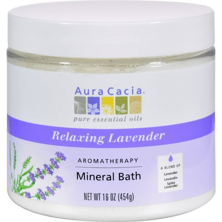 Aura Cacia Aromatherapy Mineral Bath Lavender Harvest - 16 oz