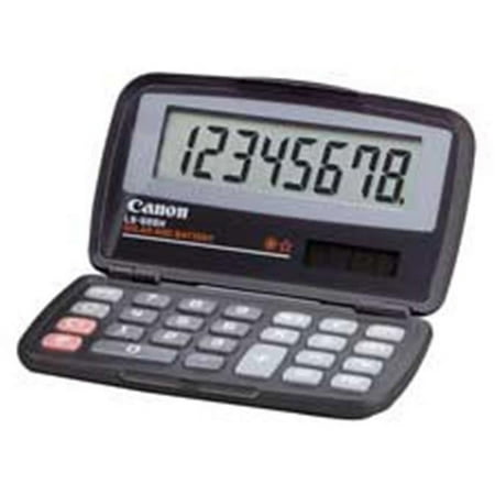 UPC: 0038569105768 | Canon LS555H Wallet Calculator 8 Digit(s) – LCD – Battery/Solar Powered – 4.3 x 2.9 x 0.6 – Black – 1 Each