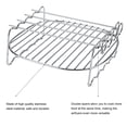 thumbnail image 4 of Qiilu Replacement BBQ Rack, Baking Tray,Replacement BBQ Rack Double Layer Skewers Baking Tray For Air Fryer, 4 of 7