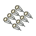 thumbnail image 1 of Unique Bargains Kit de Réparation d'Embout de Canne à Pêche en Acier Inoxydable 1,4 mm, Guide d'Anneau de Canne de Remplacement, Doré, Lot de 8, 1 of 5