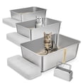 thumbnail image 1 of Bac à Litière pour Chat Profond 8 Pouces Sans Odeur avec Pied de Lit Filtrant, 1 of 6