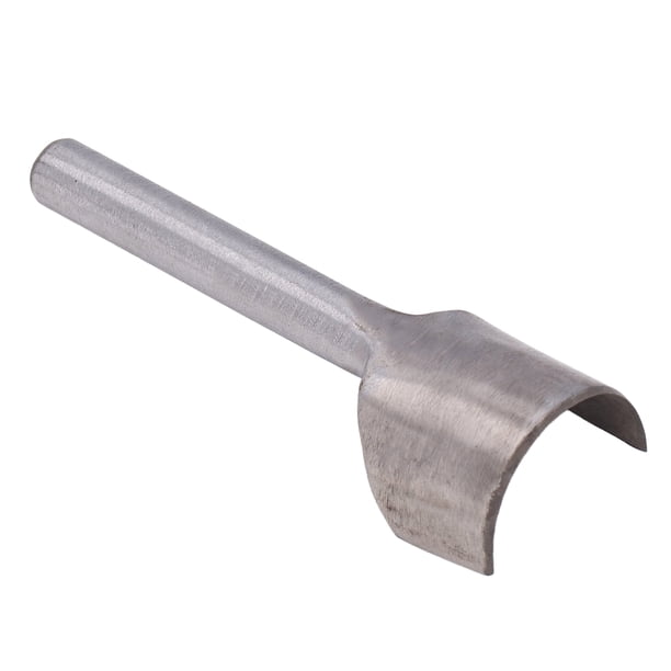 Nimomo Punzón de semicírculo, Herramienta de punzón de Corte Medio Redondo, Punzones de Extremo de cinturón DIY en Forma de Arco de Acero para artesanía de Cuero, Trabajo Hecho a Mano(35mm)
