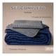 thumbnail image 3 of Edredón Ligero Real Textil + 2 Fundas de Almohada, Juego de Colcha Individual, Color Azul Marino/Gris Oscuro, 3 of 9
