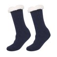 thumbnail image 2 of OVBMPZD Navy Socks for Girls 10-12 Years Wool Thermal Fuzzy Crew Winter Fall Socks Cute Socks for Women, 2 of 4