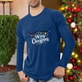 thumbnail image 1 of Blusas y camisas de manga larga con cuello redondo para hombre, deportivas, fitness, hogar, pijamas navideños estampados, camiseta de manga larga con cuello redondo, blusa de poliéster para hombre, 1 of 4