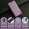 thumbnail image 2 of iPhone 7 / 8 / SE 2022 & 2020 Magnetic PU Leather Wallet Credit Card Holder Flip Folio Book Phone Case Shockproof Cover  Women Girl,Purple, 2 of 7