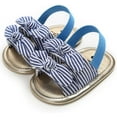 thumbnail image 4 of Infant Baby Girls Summer Sandals Indoor Slippers Open Toe Lace Princess Dress Wedding Flats Shoes Newborn Toddler Soft Non-slip Sole First Walker Crib Shoes 0-18 months, 4 of 7