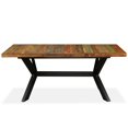 thumbnail image 2 of vidaXL Dining Table Solid Reclaimed Wood and Steel Cross 180 cm, 2 of 5