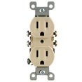thumbnail image 2 of Leviton 15 amps 125 V Duplex Ivory Outlet 5-15R 1 pk, 2 of 2