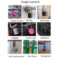 thumbnail image 3 of Weather Resistant Zinc Alloy Combination Lock for Cabinets and Trolleys, 3 of 10