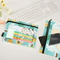 thumbnail image 4 of Pineapple Flower Coconut Drink 2 Pack Pencil Pouch for 3 Ring Binder Smooth Zipper Folders with Pockets Clear Window Pencil Case, 4 of 6