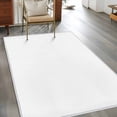 thumbnail image 3 of White Area Rugs 3x5 for Living Room, Farmhouse Solid White Color Modern Art Non Slip Washable Rug Runner, Low Pile Indoor Floor Carpet Mat Bathroom Rugs for Bedroom, Kids Room, 3 of 9