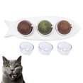 thumbnail image 1 of Bolas de hierba gatera con forma de pez para pared, juguetes para gatos, Limpieza de dientes de pared, juguete para gatos, pelota de hierba gatera para interiores, juguetes para Limpieza de dientes,, 1 of 7