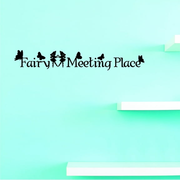 Vinyl Wall Decal Sticker : Fairy Meeting Place Home Decor Picture Art 10 x 36 Inches