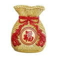 thumbnail image 3 of año Nuevo Chino Feng Shui Bendición Bolsa Florero Decoración Florero de Resina 2024 Decoración de Mesa Decorativa para Versátil Oro 15cm, 3 of 10