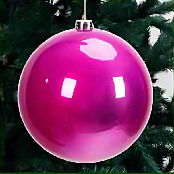 Bola Decorativa Bolas de plástico con purpurina navideñas de 15 cm para colgar del techo y decorar el árbol (1 unidad) Rkxzt